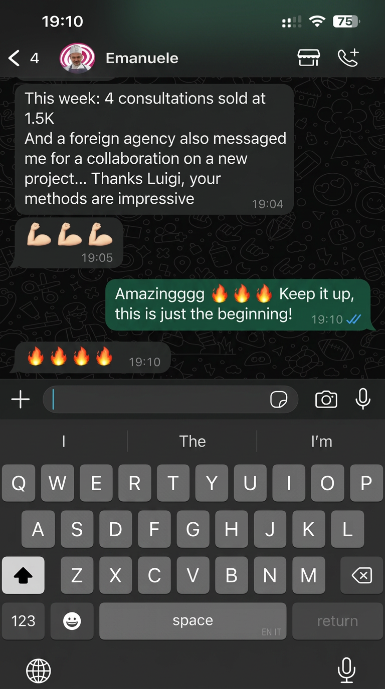 Student sold 4 consultations at 1.5K